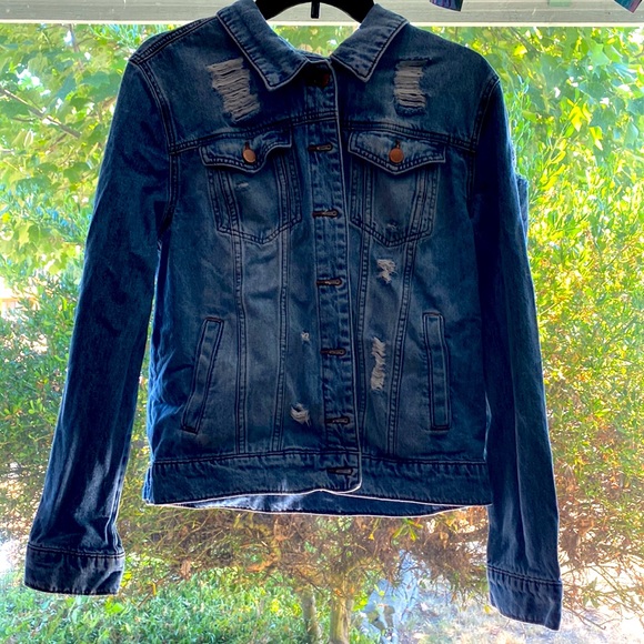 Cute Blue Denim Jacket - Picture 1 of 2